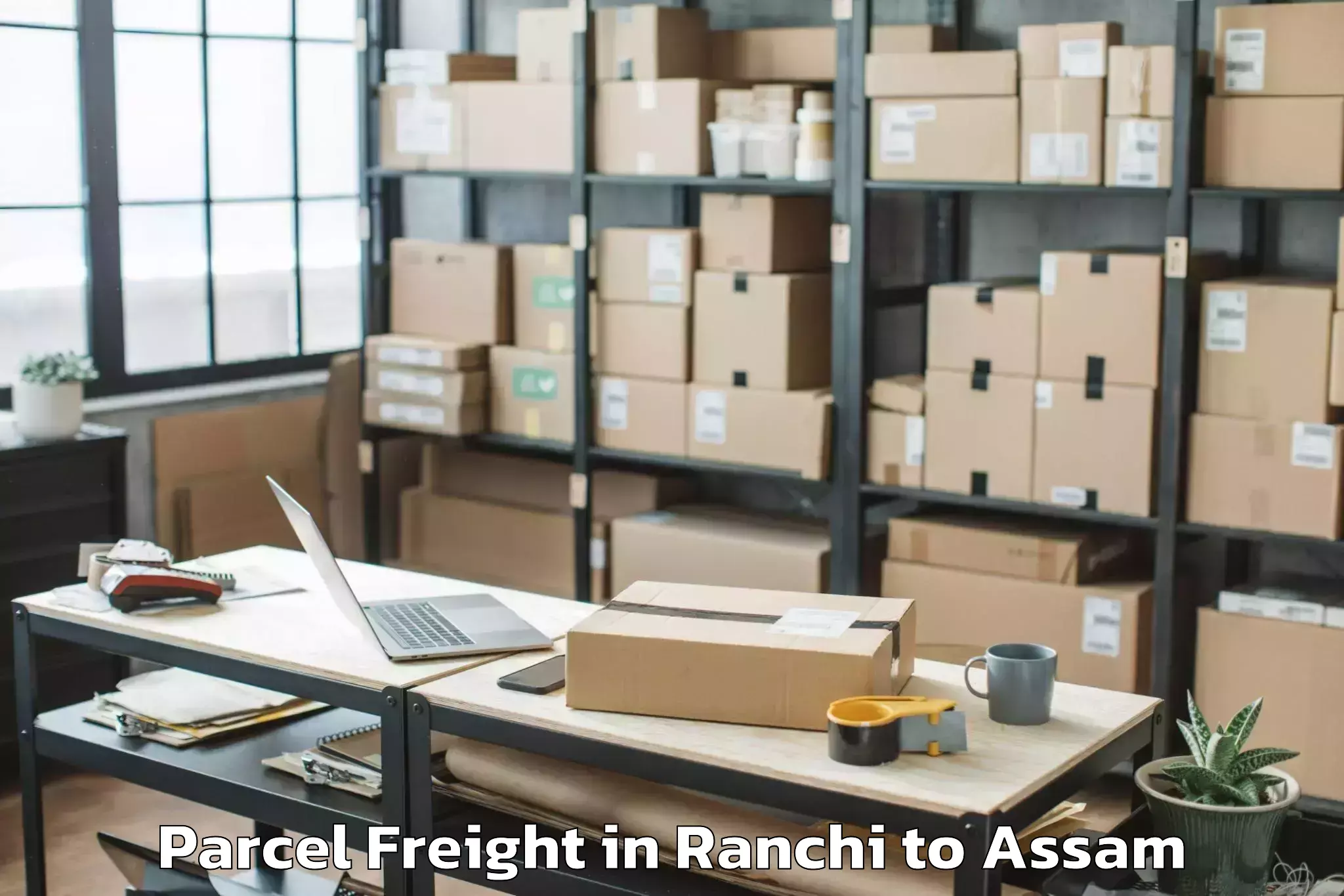 Hassle-Free Ranchi to Abhayapuri Parcel Freight